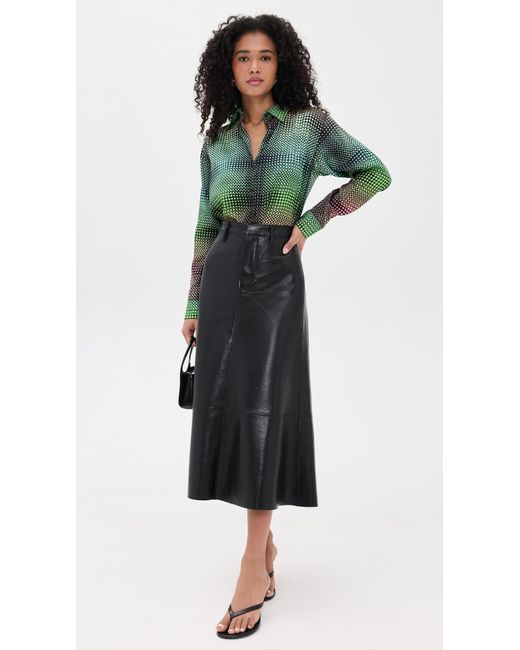 BruceGlen Green Button Up Blouse