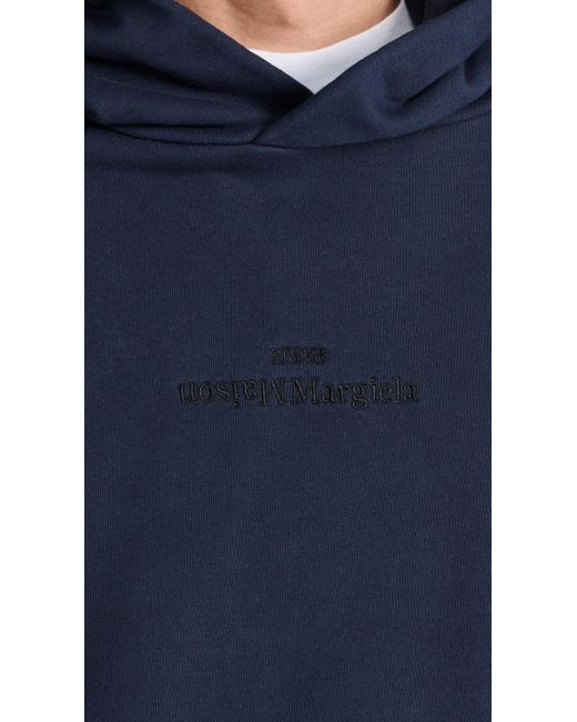 Maison Margiela Blue Logo Sweatshirt for men