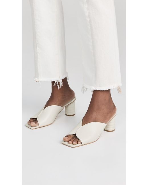 INTENTIONALLY ______ White Kamika Slide Heels