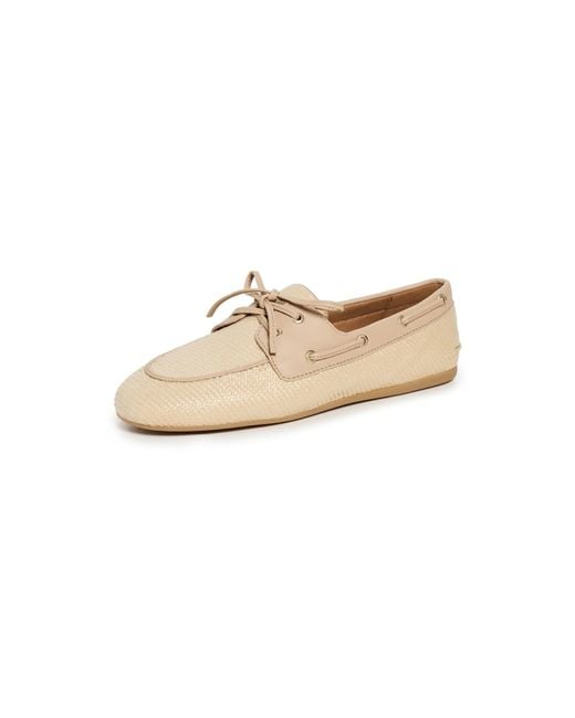 Sperry Top-Sider White Raffia Slim Boat Shoes