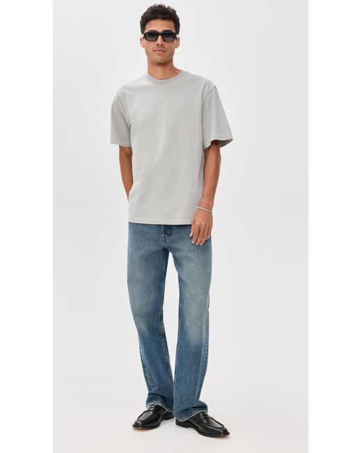 Agolde Gray Asha Mock Neck Tee for men