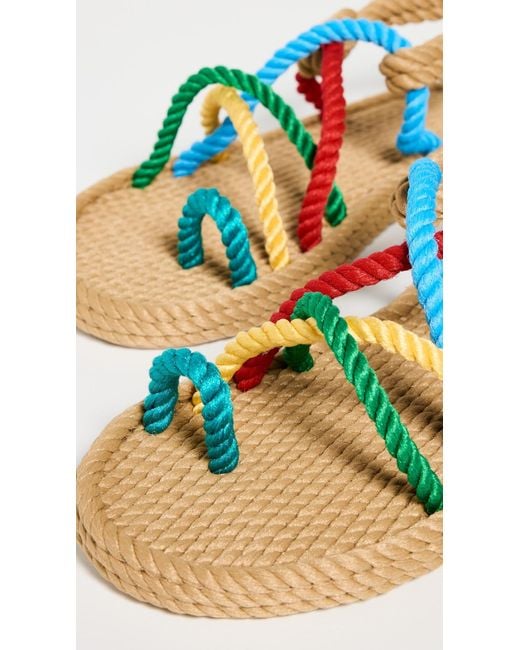 Bohonomad Multicolor Ibiza Rope Sandals