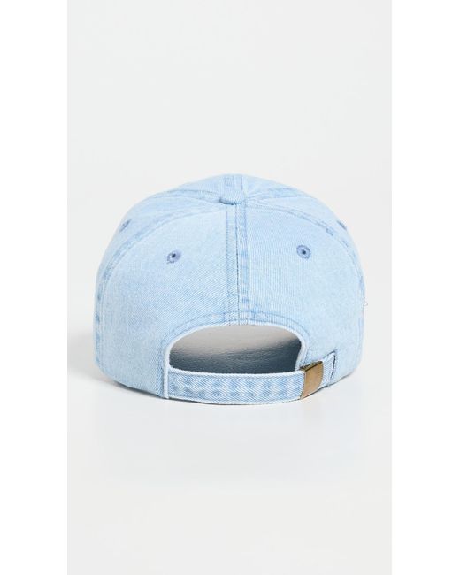 Clare V. Blue Denim Baseball Cap