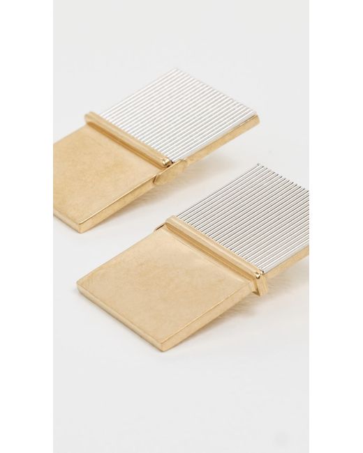 Acne White Small Note Pad Earrings