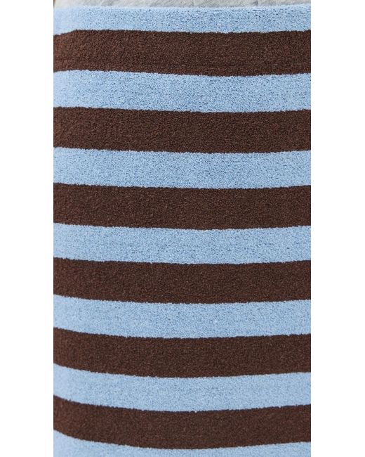 Tibi Black Bonded Dry Loop Terry Skirt