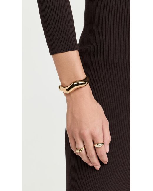 Agmes White Large Astrid Cuff