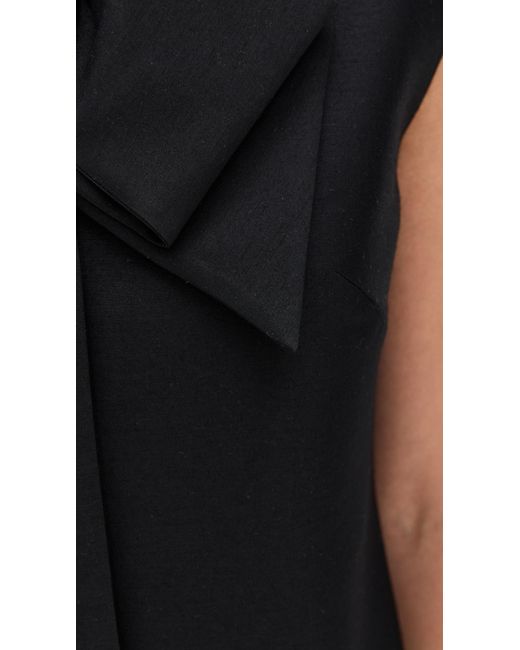 Zimmermann Black Hypnotic Bow Mini Dress