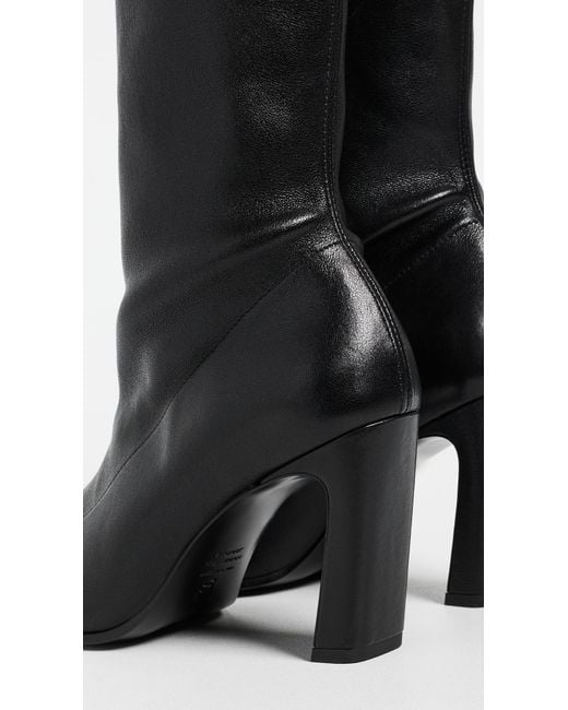 Stuart Weitzman Black Stassi Stretch Booties