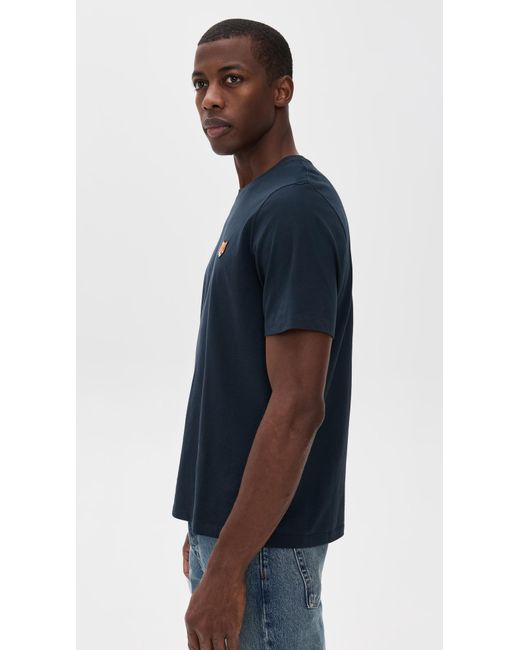 Maison Kitsuné Blue Fox Head Patch Regular Tee for men