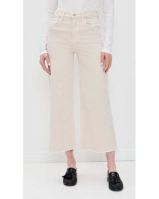 Citizens of Humanity White Lyra Wide Leg Crop Jeans
