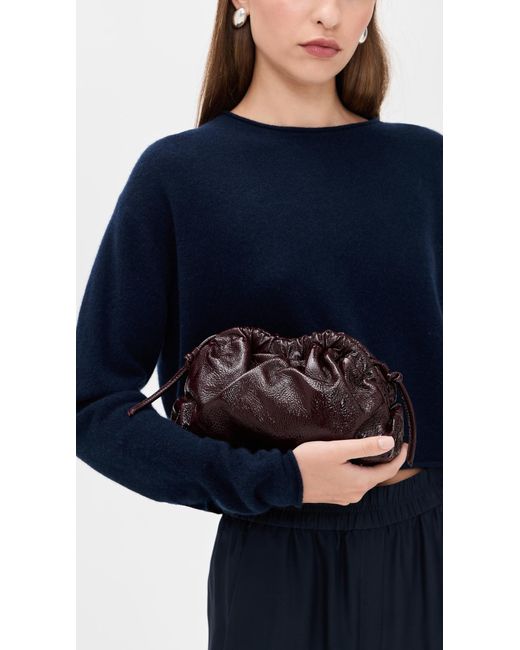 Mansur Gavriel Brown Mini Cloud Clutch