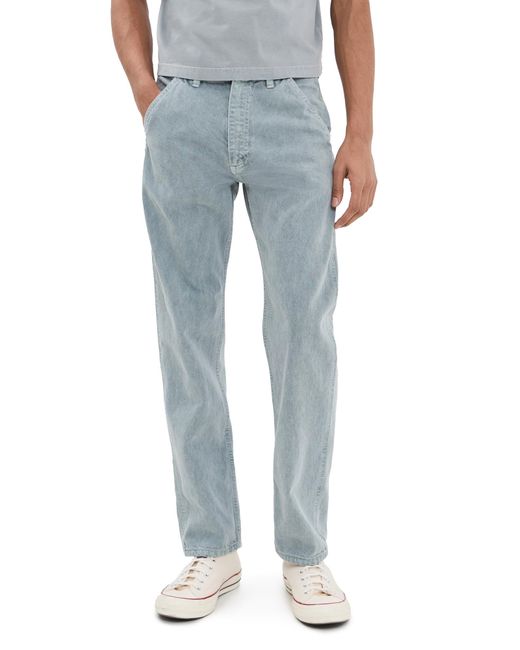 Asher Blue Jude Slub Cotton Twill Pants for men
