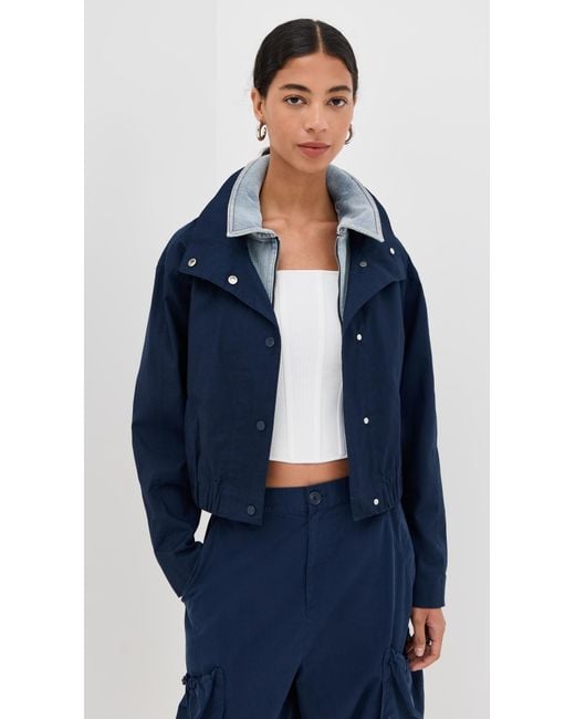 Jonathan Simkhai Blue Apollo Jacket