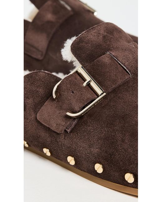 Veronica Beard Brown Fern Clogs