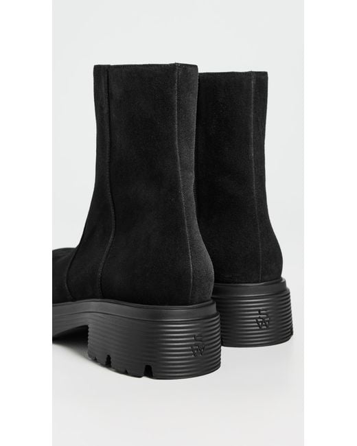 Stuart Weitzman Black Soho Lite Zip Booties