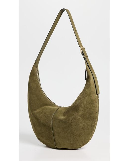 Madewell Green Suede Essentials Slouch Hobo Bag