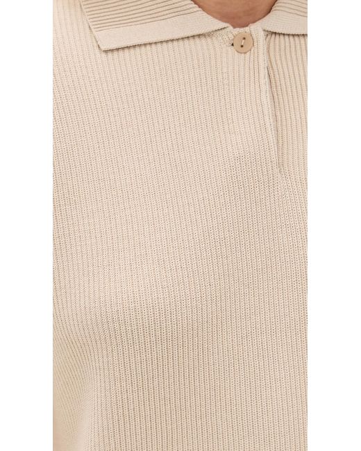 Vince Blue Ribbed Polo