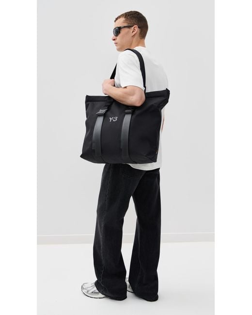 Y-3 Black Utility Tote for men