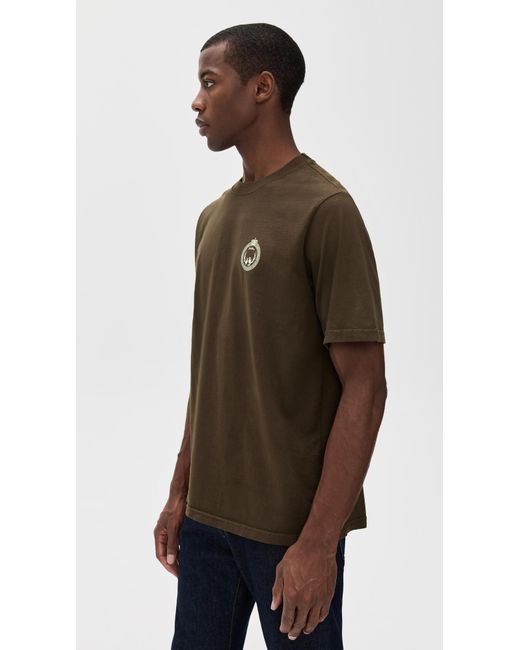 Malbon Golf Brown Bermuda Maxwell Tee for men