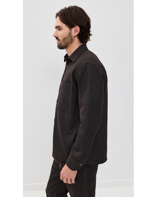 NN07 Black Freddy Overshirt for men