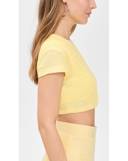Jonathan Simkhai Yellow Lidie Top