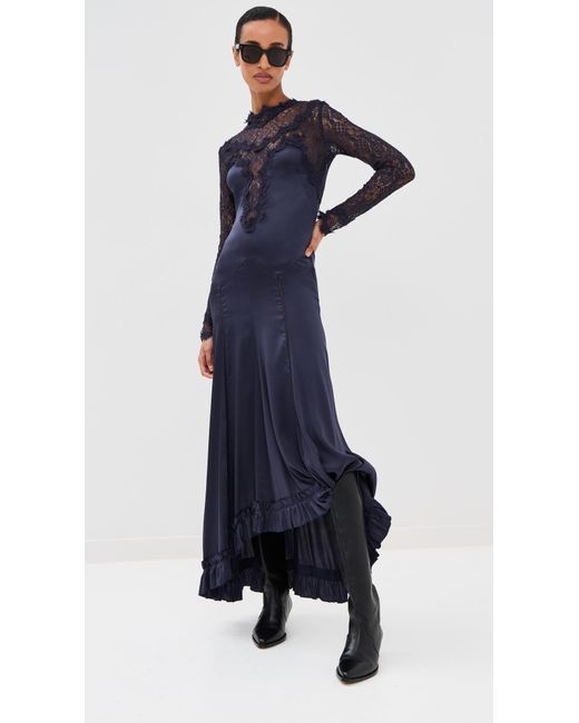Isabel Marant Blue Dolores Maxi Dress