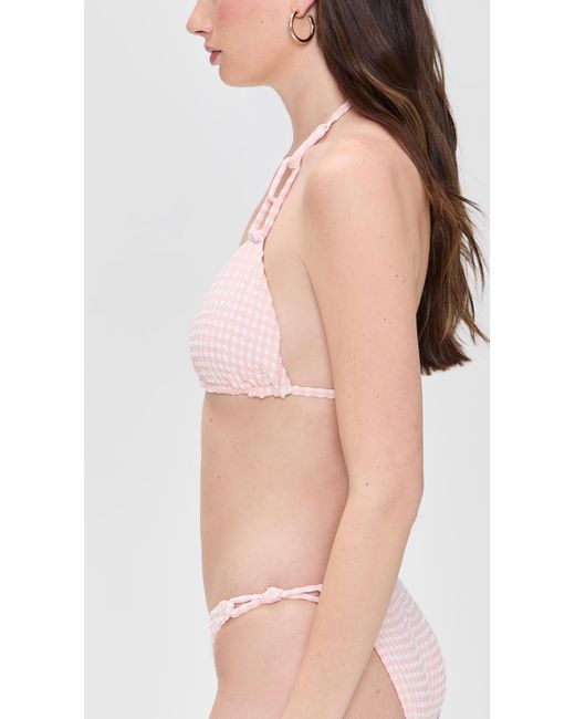 PQ Swim Pink Loop Triangle Bikini Top