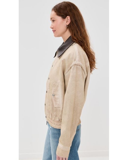Halfboy Natural Jet Set Bomber Jacket