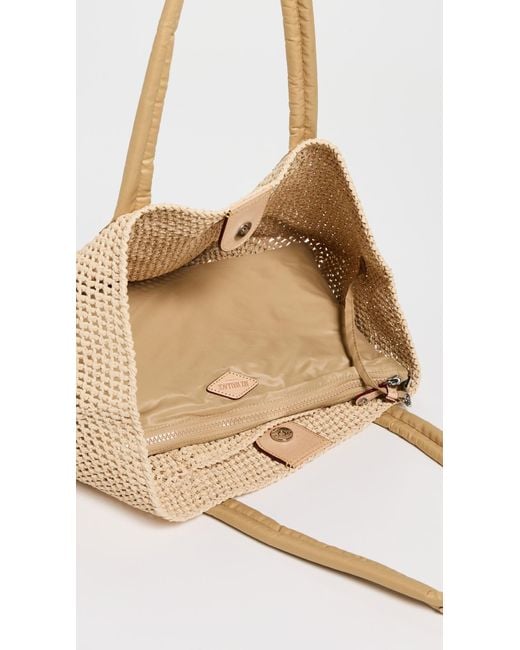 MZ Wallace Natural Medium Crochet Tote