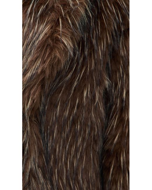 Bailey Rose Brown Faux Fur Coat