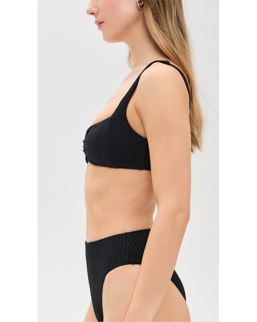 LSPACE Black Effie Bikini Top