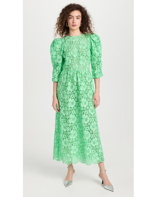 Stella Nova Green Lace Maxi Dress