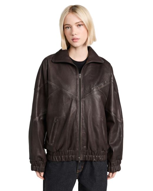 Acne Black Casual Leather Jacket
