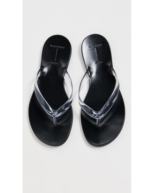Black Suede Studio Black Jelly Sandals