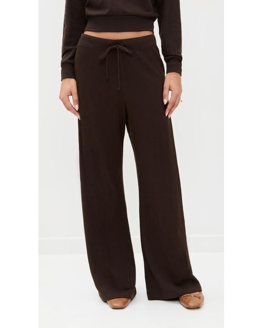 ÉTERNE Black Drawstring Wide Leg Sweatpants