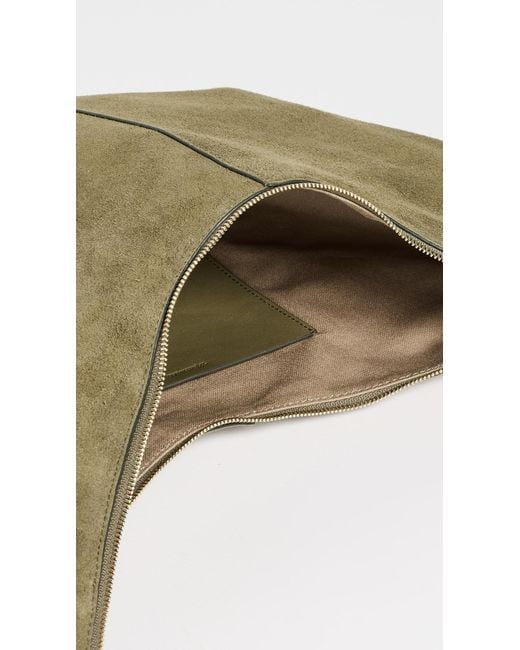Madewell Green Suede Essentials Slouch Hobo Bag