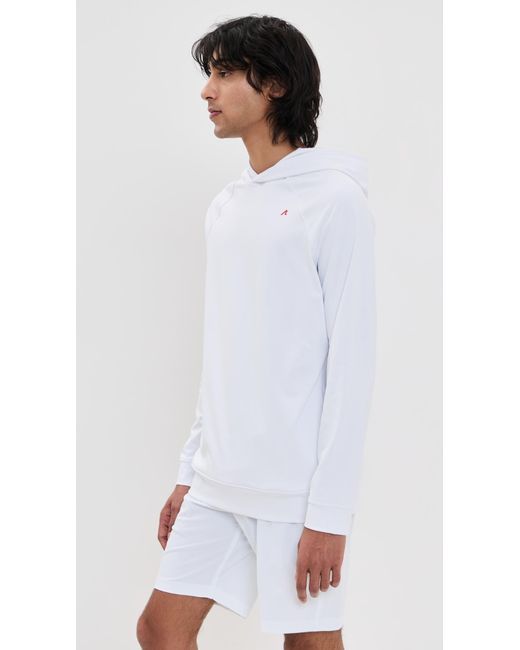 Redvanly White Larkin Performance Hoodie for men