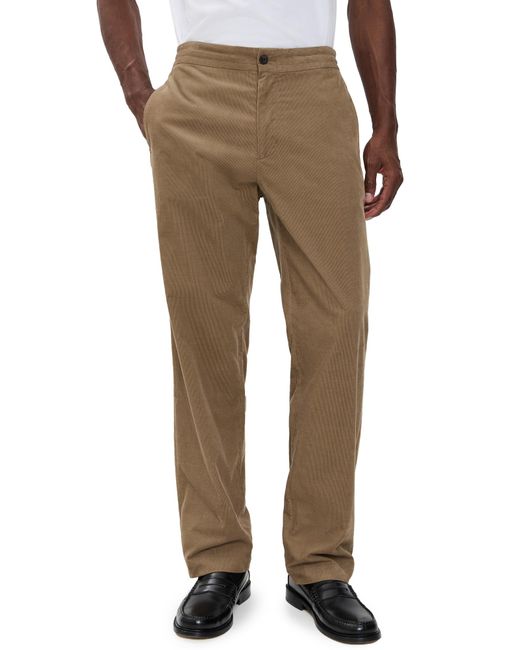 Vince Natural Louie Corduroy Elastic Waist Pants for men
