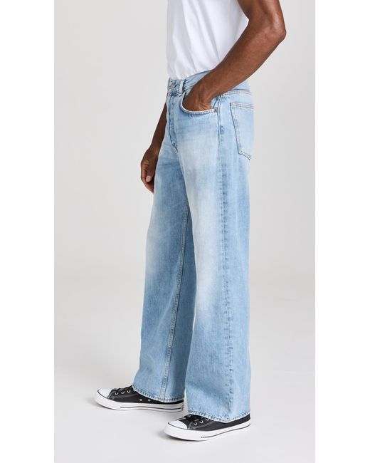 Acne Blue 2021 Loose Fit Jeans for men