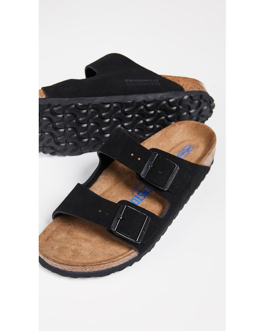 Birkenstock Black Arizona Soft Footbed Sandals