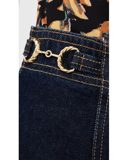 Ulla Johnson Blue The Delphine High Rise Jeans