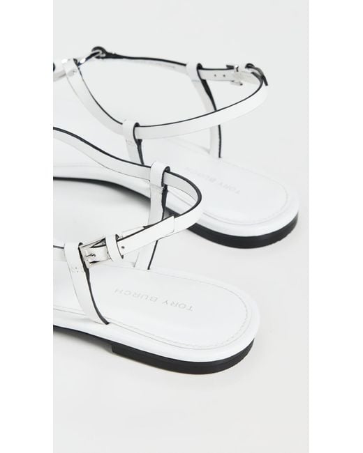 Tory Burch White Ring Sandals