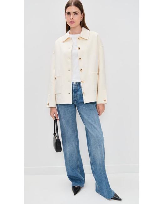 Anine Bing White Luca Jacket