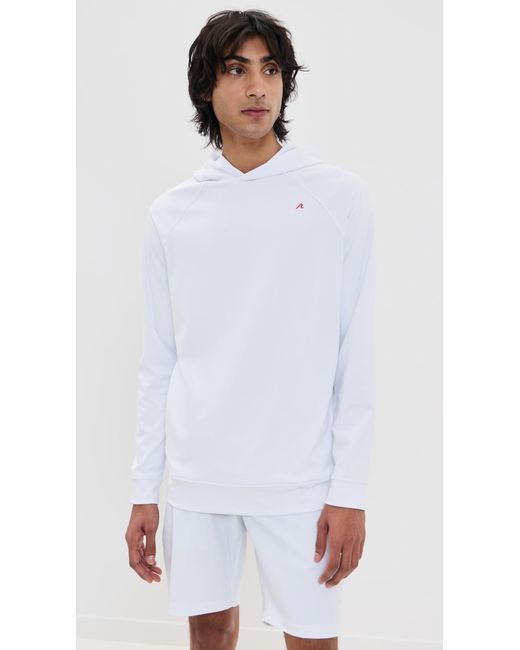 Redvanly White Larkin Performance Hoodie for men