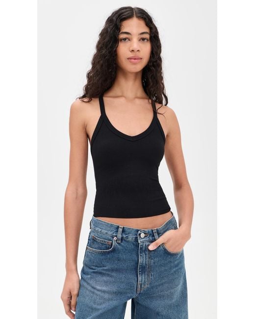 ÉTERNE Black Racerback Tank