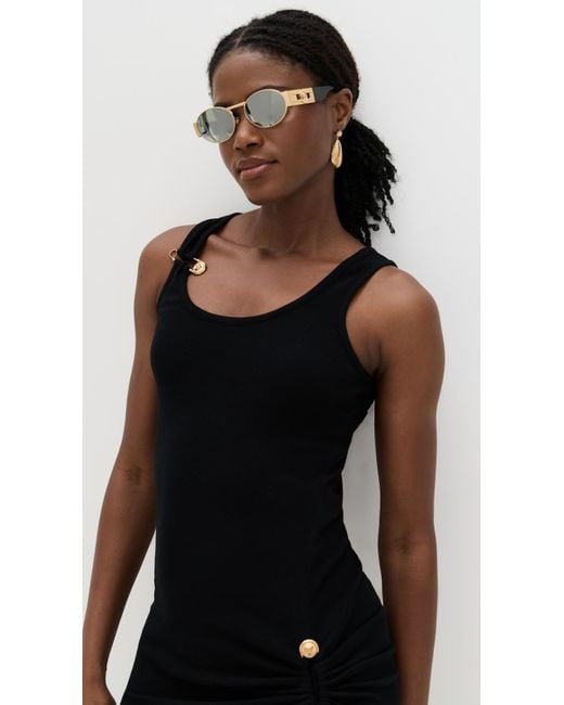 Versace Metallic Round Sunglasses
