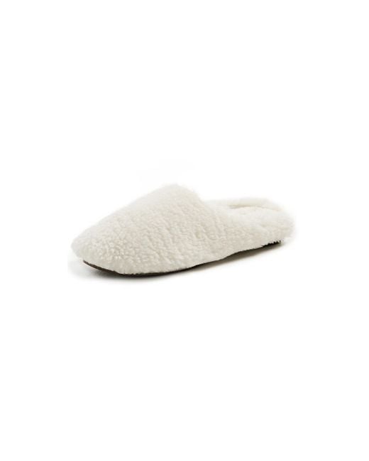 Eberjey White Sherpa Slippers