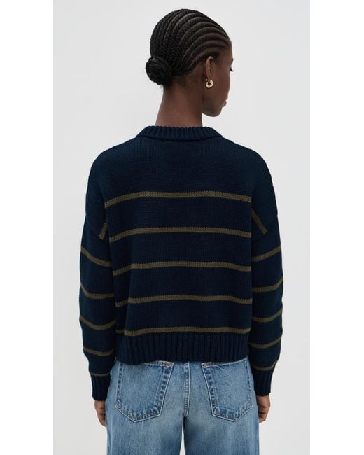Jenni Kayne Blue Chloe Crewneck Sweater