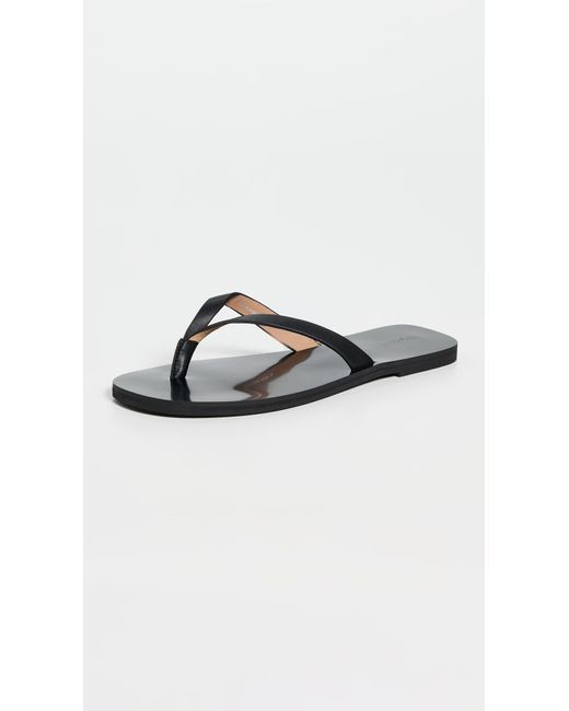 Madewell Black The Gabi Thong Slide Sandal