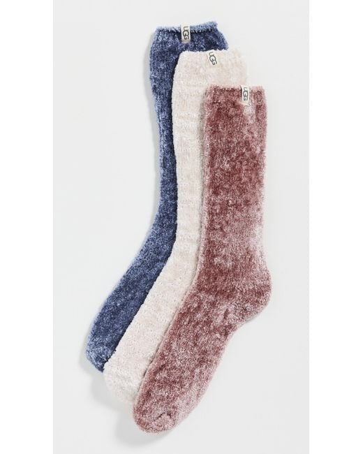 Ugg Multicolor Leda Sparkle Socks 3 Pack